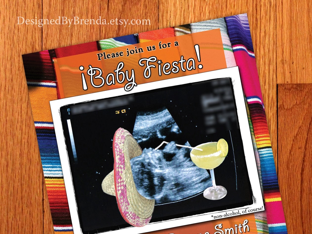 Mexican Themed Baby Shower Invitations 2