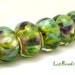 SRA Handcrafted Lampwork Bead Set - JADE MOUNTAIN