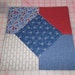 5" Quilt Squares-Red, White, Blue 40 pcs