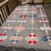 Antique Quilt Top 80x80 Double Four-Patch