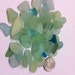 Tiny Aqua Blue and Green Sea Tumbled Beach Glass (lot 150)