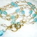 RESERVED - Apatite and pearl gemstone bracelet gold jewelry OOAK