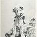 Smiling FOX TERRIER Under Mistletoe Vintage 1940s Dog Print Morgan Dennis Art Print 74