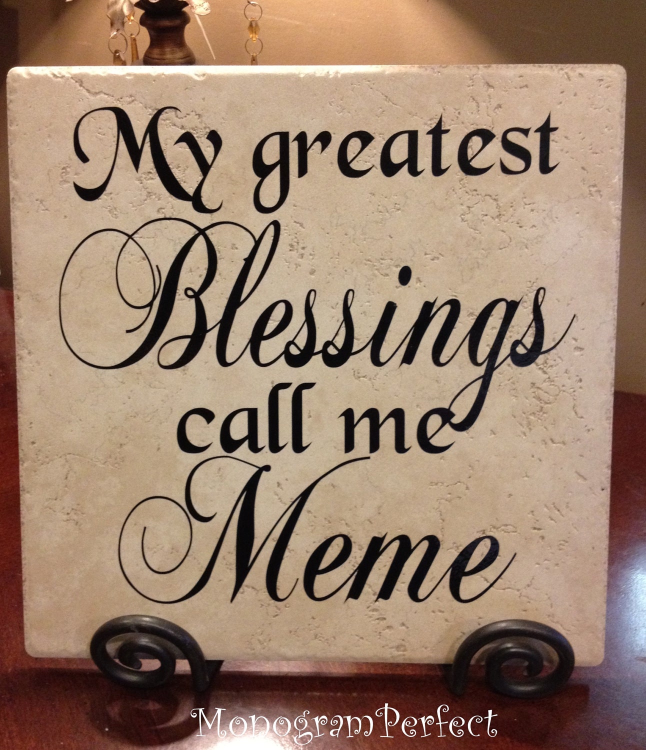 My Greatest Blessings Call Me Meme Vinyl Art Decorative Tile1292 x 1500