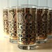 Vintage Black and Gold Libbey Highball Tumblers/Glasses