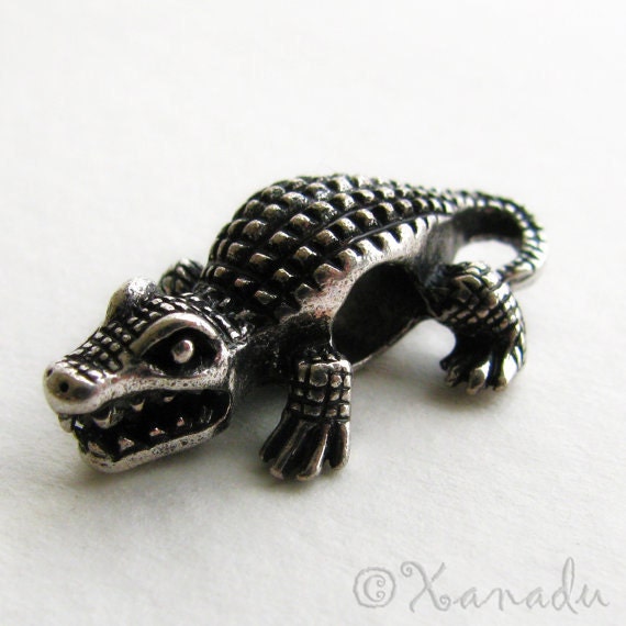 Alligator Crocodile European Style Bead Large Hole Bead