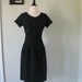 RESERVED for Irena // Black Vintage 1960's Wiggle Dress// Mad Men