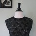 Vintage Black Lace 60's Top