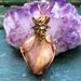 Agate Fairy Pendant- Copper Wire Wrapped Healing Jewelry