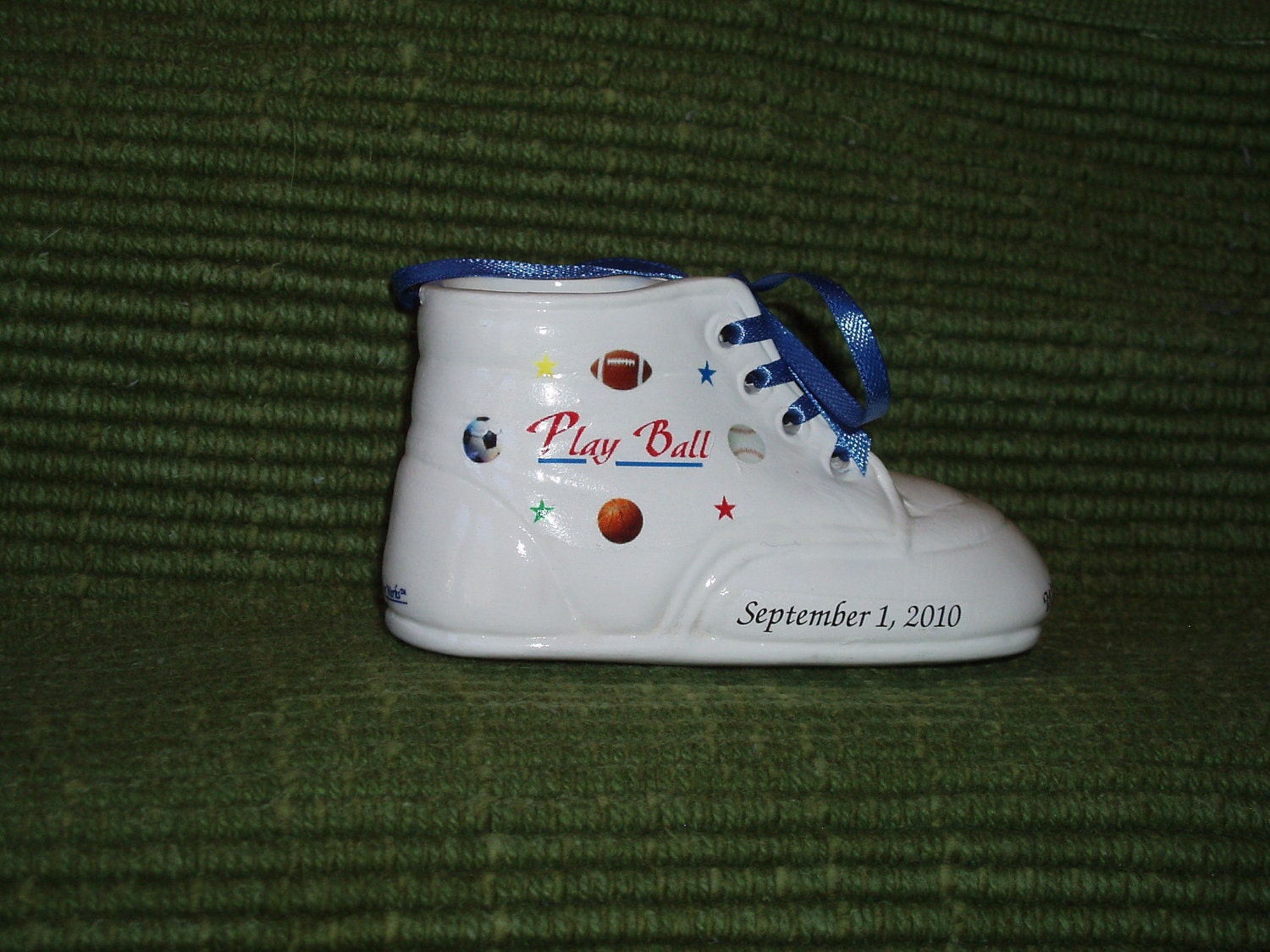 Personalized Ceramic Bisque Baby Shoes