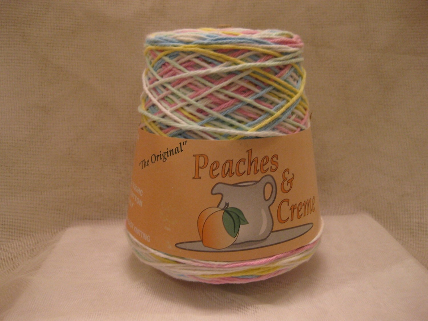 1 Cone Original Peaches & Creme Yarn 100 Cotton by SusiesStables