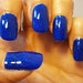 Candice Avenue Nail Lacquer - Deep Cobalt Blue Shimmering Glitter Custom Nail Polish - Full Size Bottle - RESERVED For Alischia