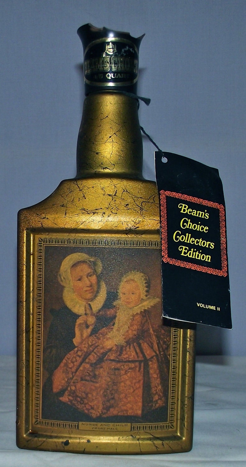 Jim Beam Collector Liquor Bottle Nurse And Child