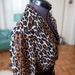 On HOLD Vintage Leopard Vanity Fair night gown long robe small S M L XL VLV Sexy Kitty Meow maybe a dress Velvet Trim