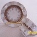 Antique Demitasse Tea Cup & Saucer-White With Gold Flower Pattern