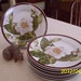 American Atelier At Home Magnolia Breeze Porcelain Dessert Plates Set Of Eight