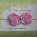 Baby Hair Bow-- Headband Light Pink Bow Skinny Headband Baby Headband