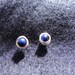 silver plated blue lapis jasper stud earrings,women,teens,girls,wedding,bridal,birthday,gift,sale,free shipping