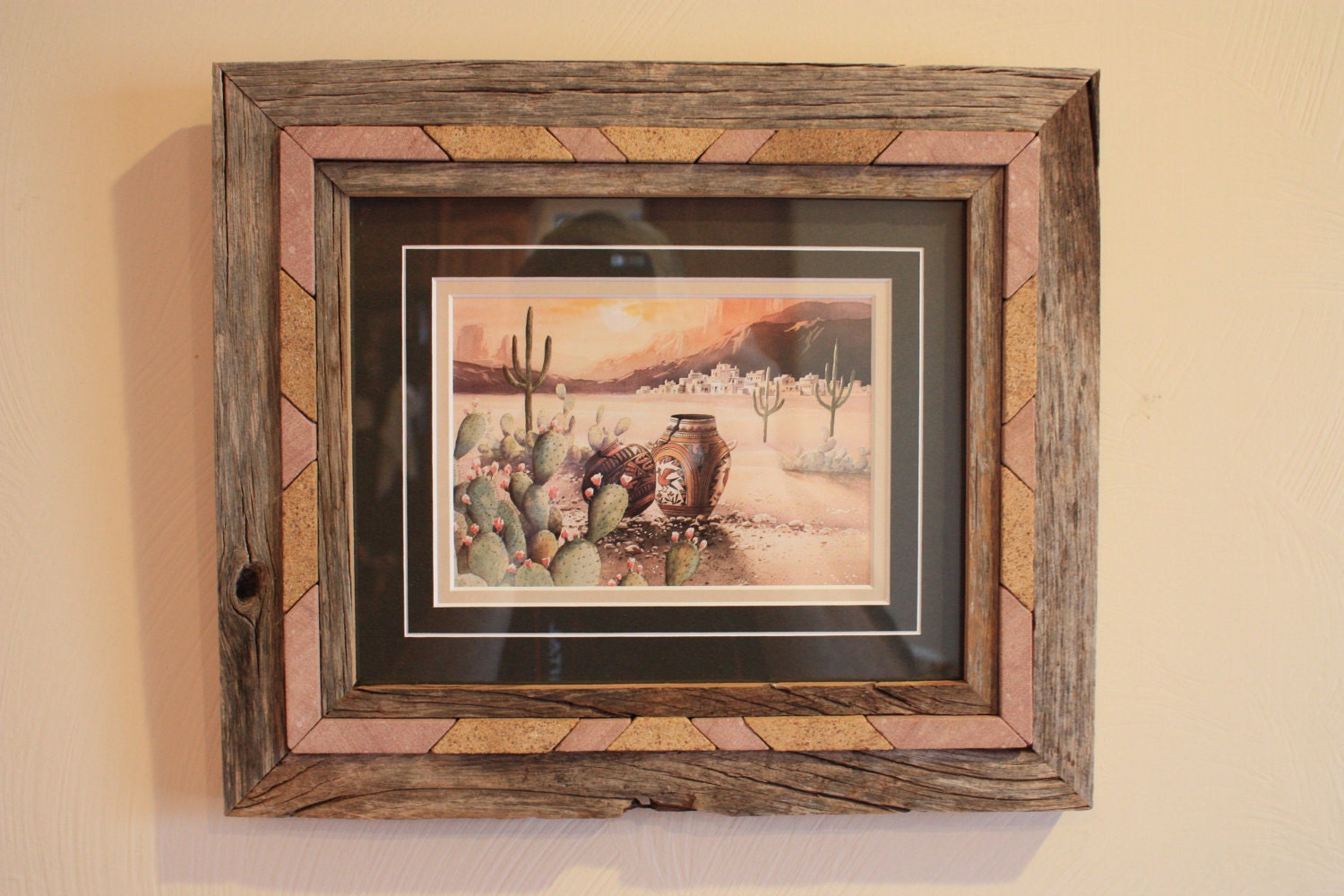 Picture Frame with Native American Art Print