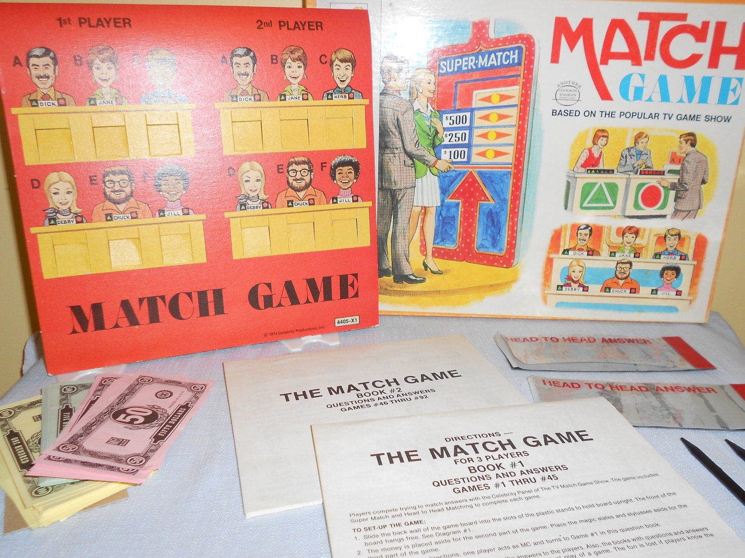 Sale Vintage 1974 Match Game by Milton Bradley