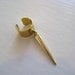 Gold Hanging Spike Ear Cuff