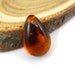 Natural Baltic Amber DROP - cognac - 1pices - 16x11mm