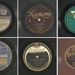 Six 1920s Phonograph Records - Vintage Gramophone - BEAUTIFUL GRAPHICS Play or Repurpose