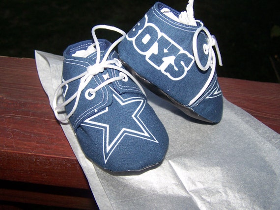 Items similar to Personalized Dallas Cowboy infant shoes on Etsy