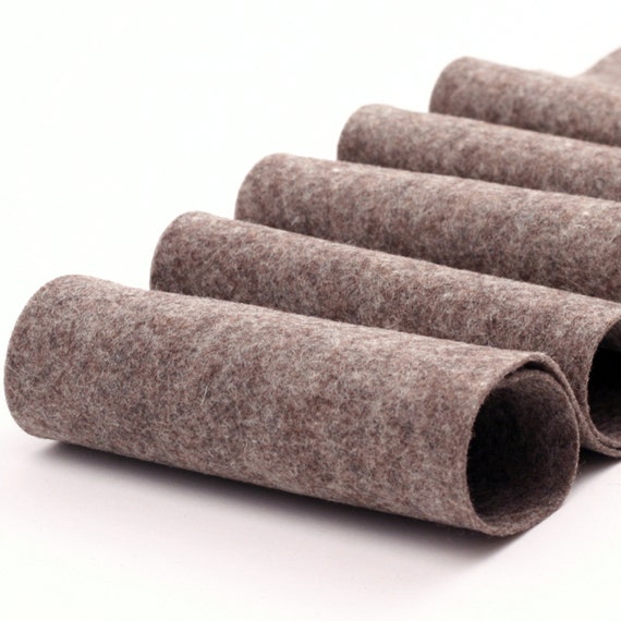 100 Percent Wool Felt Roll in color HEATHER BROWN 5 by TheFeltPod