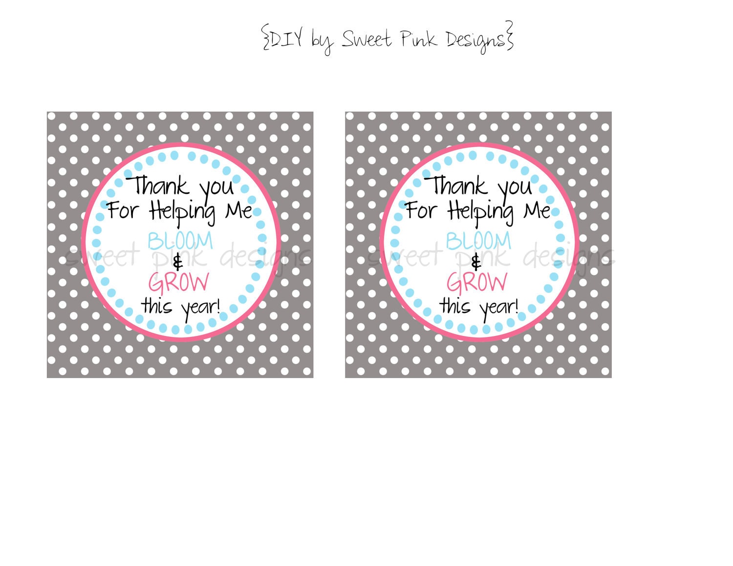 Printable Teacher Gift Tags by Sweetpinkdesigns on Etsy