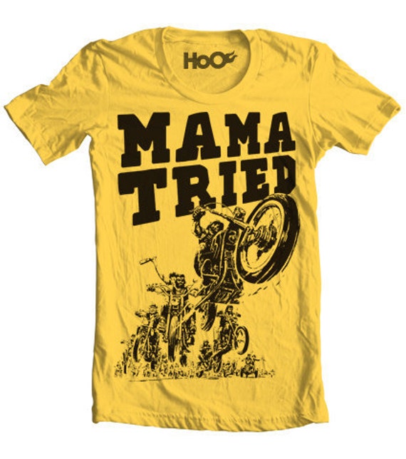 Hand-screened Mama Tried Vintage T-Shirt Print