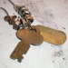 Steampunk key, hardware and dog tag necklace. Recycled and ONE OF A KIND.