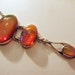 DECO DRAGONS BREATH Sterling Drop Necklace -- Colorful and Stunning