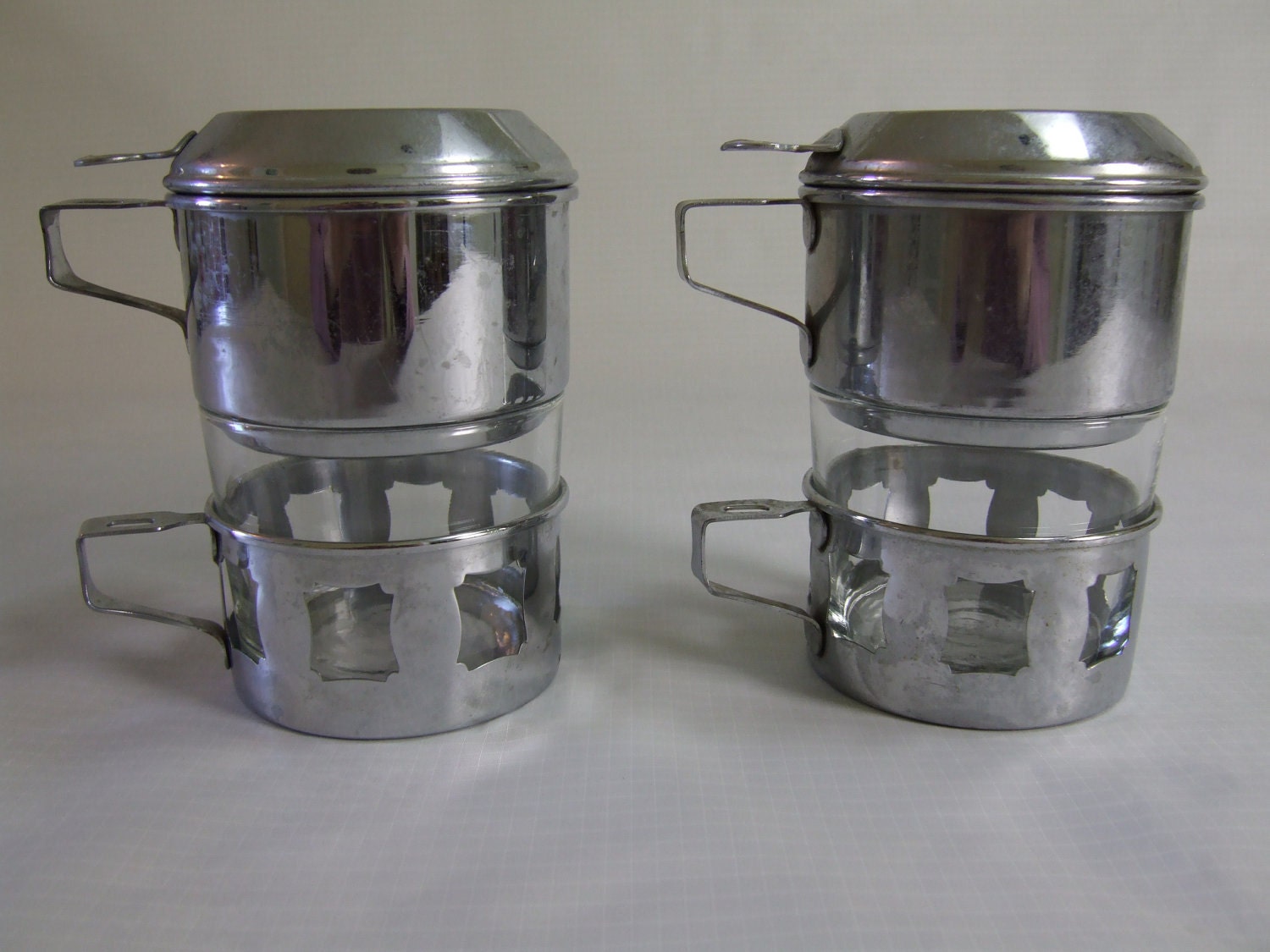 Vintage Durobor French Press Coffee Makers Pair