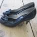Vintage Navy Blue Proxy Heels w/Bow