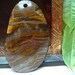 Natural Tigers Eye pendant bead stone 62x37x8mm, Item M101