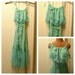 RESERVED Mermaid Goddess Dress Beach Ultramarine Green Seafoam Wedding Fits Sizes XS, S, M, L Womens Cotton Gauze Ready to Wear