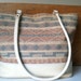Pastel Ikat Design Southwestern Woven Carpet Bag/ Purse