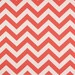 1 YARD - Coral Chevron - Zig Zag Fabric - Coral / White Zig Zag - Premier Prints - Home Decor Weight