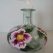 Handpainted Wild Rose Glass Pump Bottle