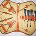 Vintage Regent Sheffield Manicure Set with Solingen Instruments with Pearlized Handles - from Western Germany - great gift