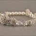 Bridal Jewelry Bracelet Wedding-- ISABELLA Rhinestone Clustered Swarovski Crystal & Pearl Bracelet from Camilla Christine