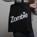 Tote Bag Zombie Black / White