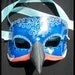 Bluebird Masquerade Leather Bird Mask