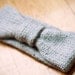SALE, knitted gray 100% acrylic headbanc