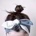 RESERVED for Celina McLeod (mistergh0st) indian headband, blue & white, reversible