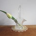 Depression Era Vintage Cut Glass Basket, Depression Glass