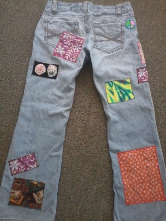 Momma Hippie Custom Patchwork Jeans: You by MommaHippieCreations