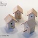 Dollhouse Miniature Birdhouse made of wood - 1:12 scale - 1 pcs. (GF13)