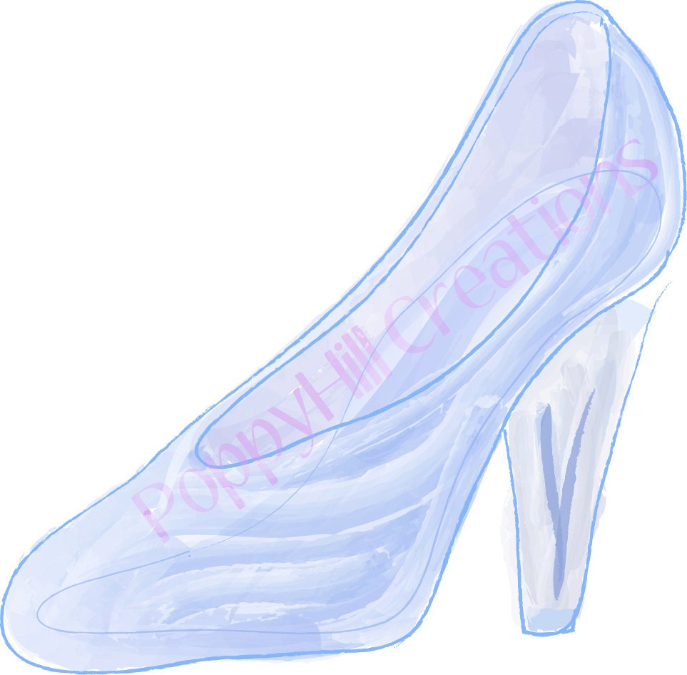 INSTANT DOWNLOAD Cinderella's Glass Slipper by PoppyHillCreations